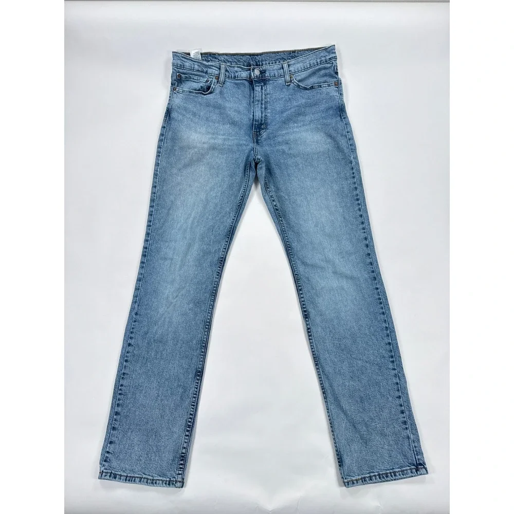 Levis Mens 511 Slim Jeans 38x32 Blue Light Wash Stretch Denim Casual Pants